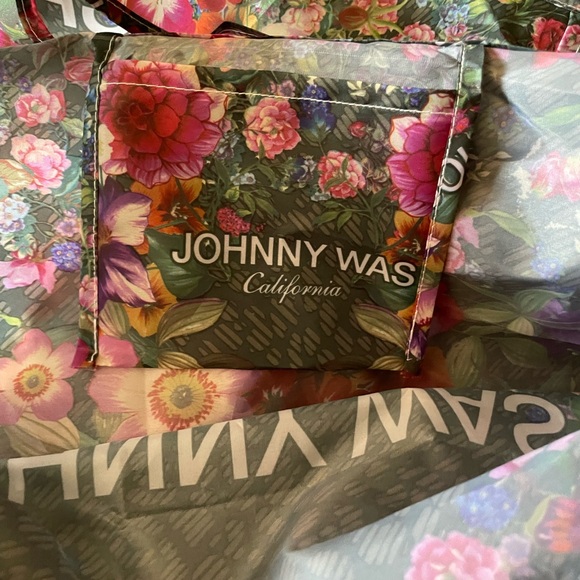 Johnny Was Large Multicolor Floral Totes (3) - Picture 2 of 3
